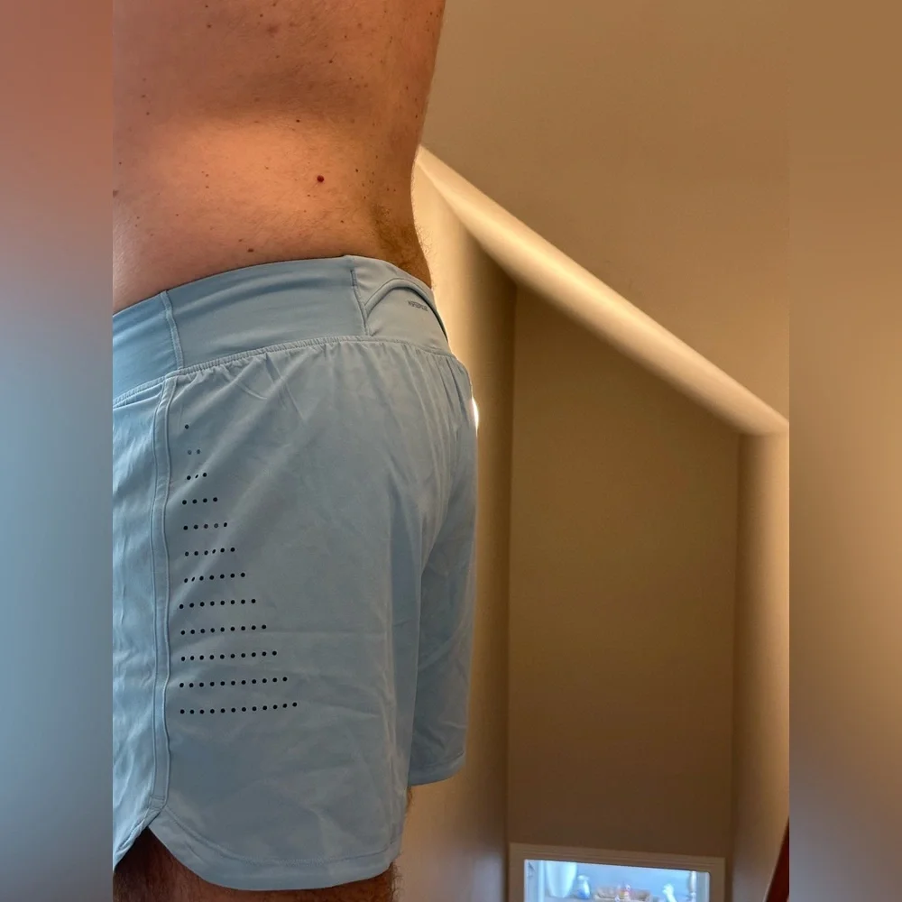 Under Armour Light Blue Men's Swim Trunks - Picture 2 of 3